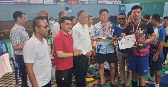 लुम्बिनी प्रदेशस्तरीय ब्याडमिन्टन प्रतियोगितामा दुई विधाको उपाधि आयोजकलाई