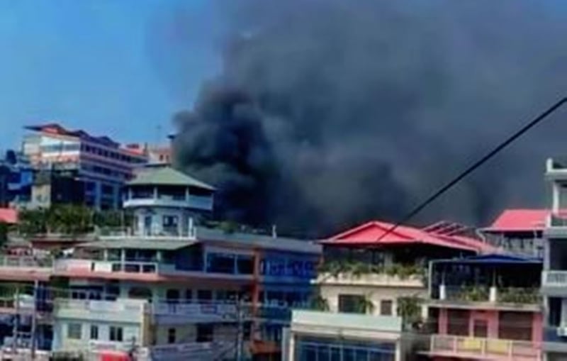 इटहरीको पूर्वाञ्चल क्याफेको आगलागी नियन्त्रणमा