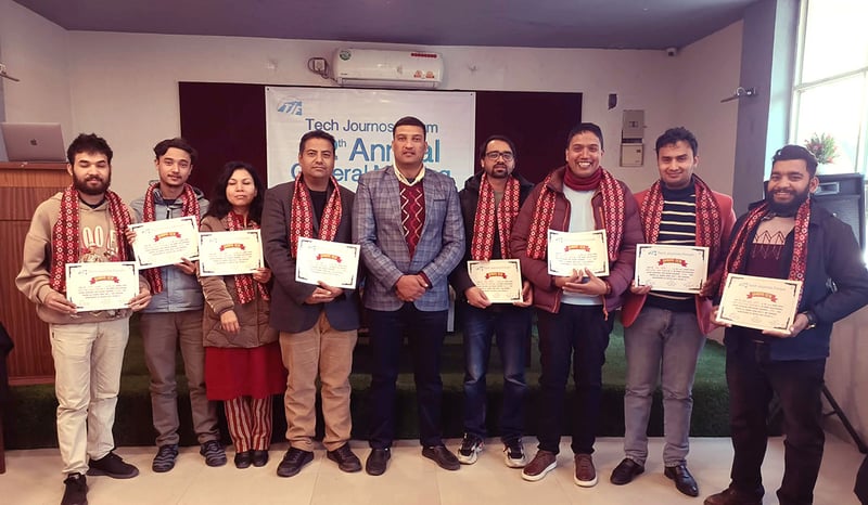 दुवालको नेतृत्वमा प्रविधि पत्रकार मञ्चमा नयाँ कार्यसमिति