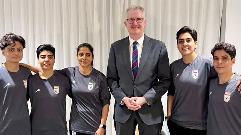 राष्ट्रिय गान नगाउने पाँच इरानी खेलाडीलाई अस्ट्रेलियाले दियो शरण