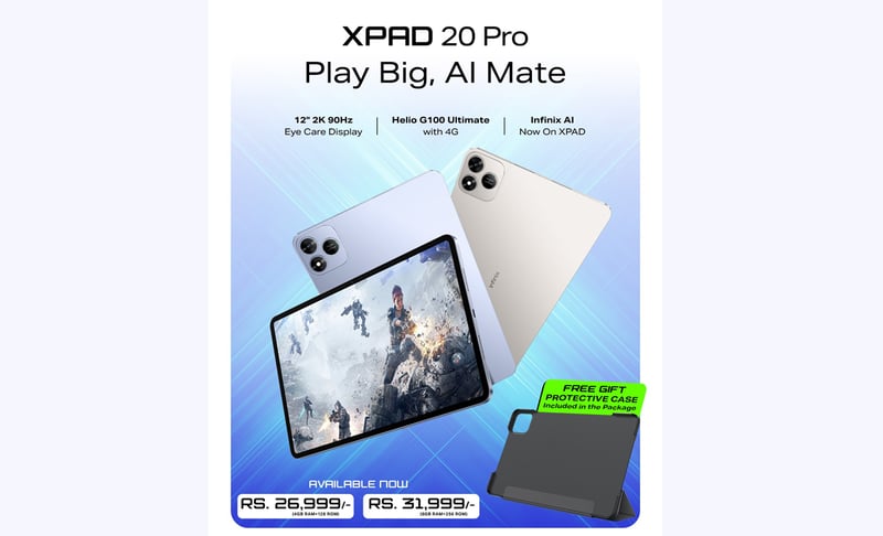 नेपालमा इनफिनिक्सको एक्सप्याड २० प्रो ट्याब्लेट सार्वजनिक