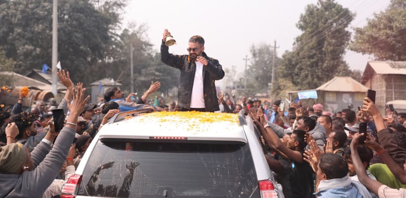 पूर्वनिर्धारित कार्यक्रम पूरा नगरी हिँडेपछि बालेनसँग स्थानीय समर्थक निराश !