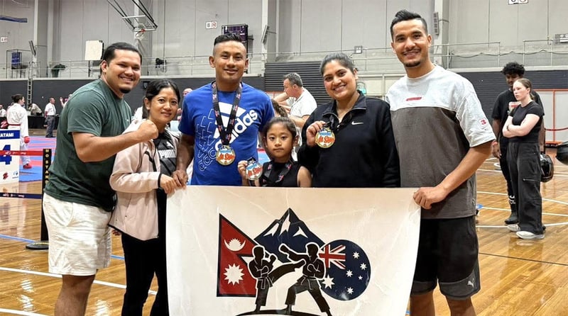 अस्ट्रेलियामा नेपाली कराँते खेलाडीलाई सफलता