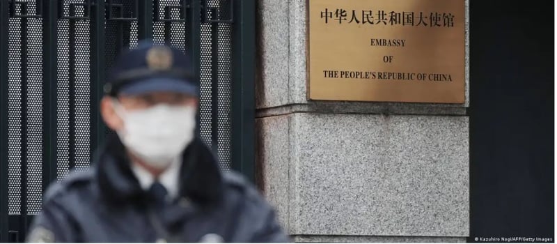 जापानको चिनियाँ दूतावासमा चक्कु लिएर एक सैनिक प्रवेश, जापानले भन्यो– खेदजनक