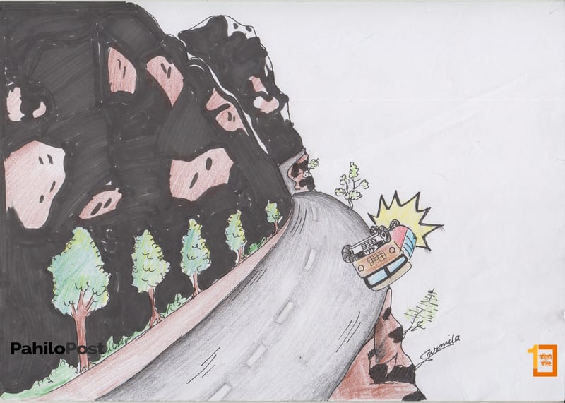 मनकामना दर्शनबाट फकिंदै गरेको माइक्रो बस दुर्घटनामा, ६ जनाको मत्यु