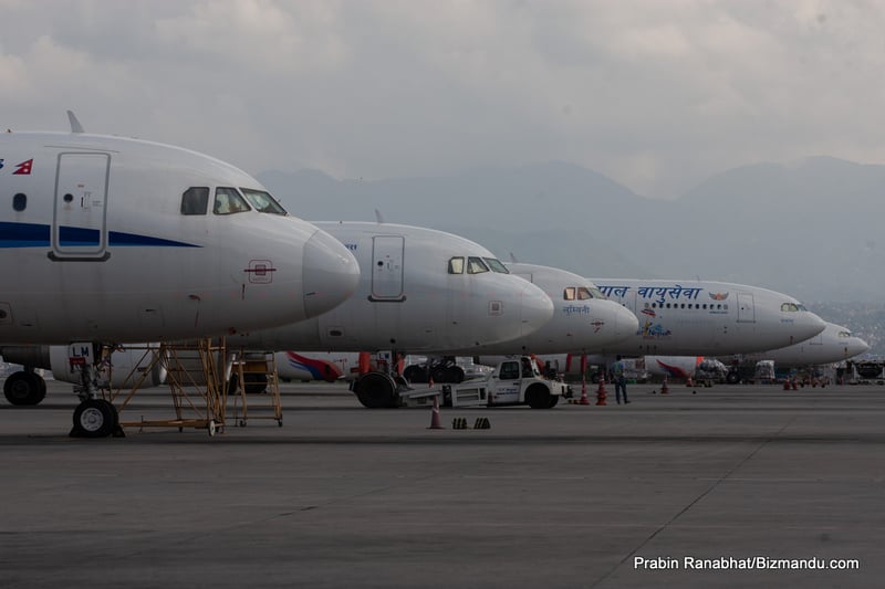 इन्जिन फेरेर ल्याइएको एनएसीको जहाज दुई सातादेखि ग्राउण्डेड, मर्मत गर्न मलेसिया लाने तयारी