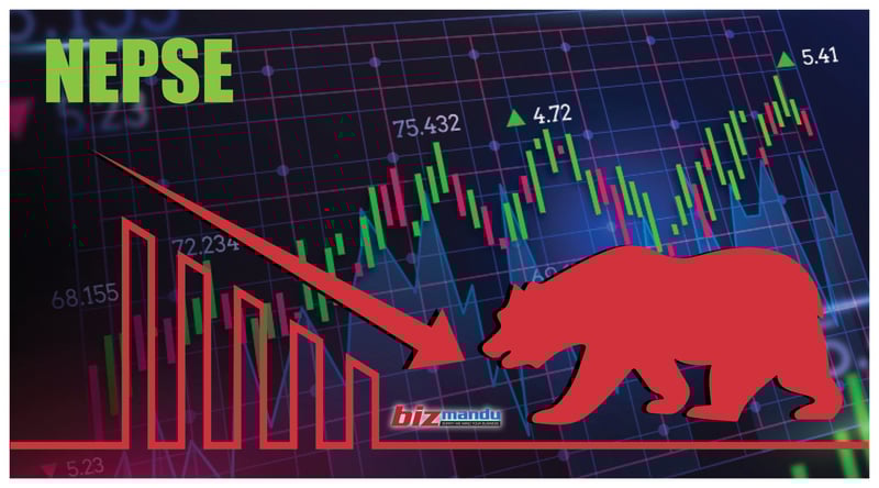 सेयर बजारमा सुरुमा देखिएको उत्साह अन्तिमसम्म टिक्न सकेन, नेप्से २७०० अंकबाट तल