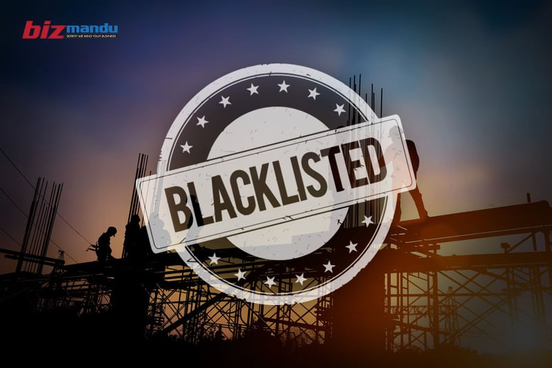 ठेक्कामा लापरवाही गर्दा सात कम्पनी सार्वजनिक खरिदको कालोसूचीमा, एक वर्षको कार्बाही