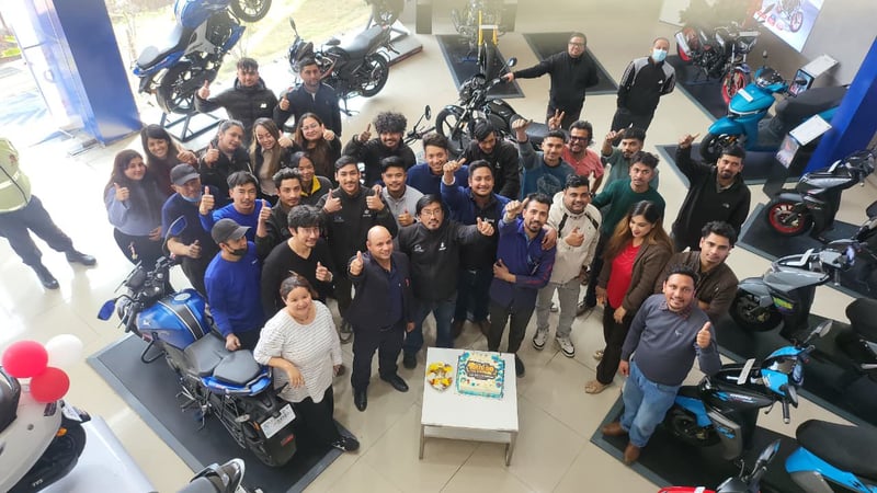 टीभीएस एनटीओआरक्यू १२५ को प्रयोगकर्ता साढे एकलाख पार, जगदम्बा मोटर्सको सेलिब्रेसन