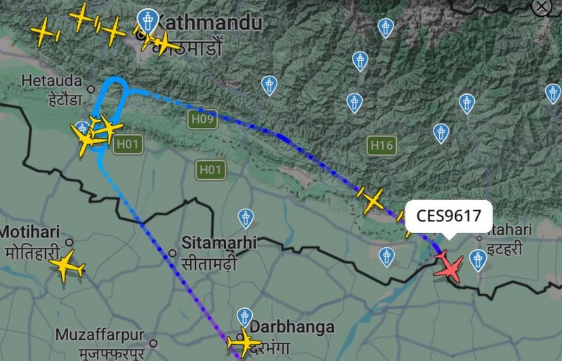 तिब्र हावाको कारण तीनवटा जहाज डाइभर्ट, कतार र एयर इन्डिया ओभरसुट