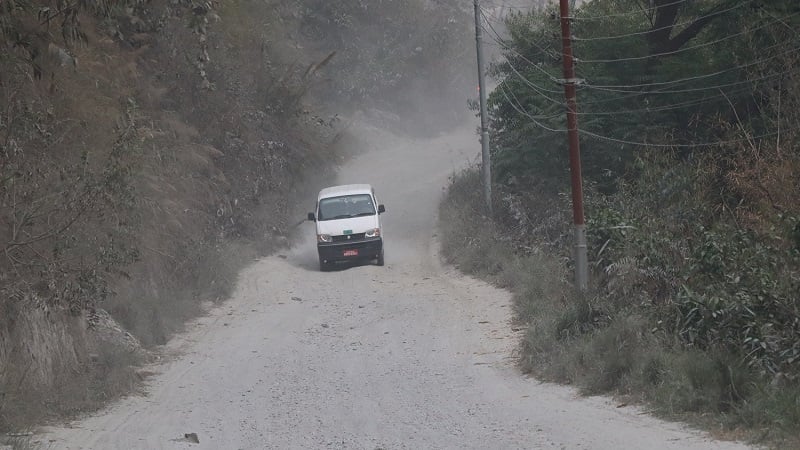 म्याग्दीको रणवाङ-दरवाङ खण्डको सडक अलपत्र, २ वर्षे आयोजना ६ वर्षमा पनि भएन पूरा