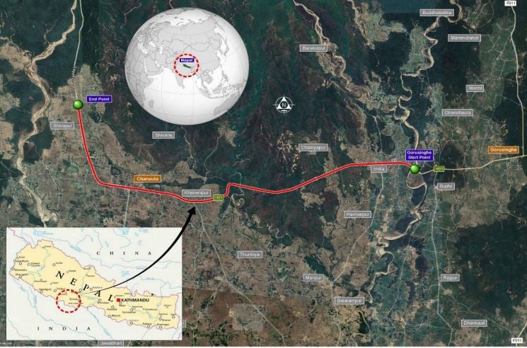 गोरुसिंगे-चन्द्रौटा सडक विस्तार गर्न ठेक्का आह्वान, वन्यजन्तु हिंड्ने ठाउँमा ७ वटा अण्डर पास