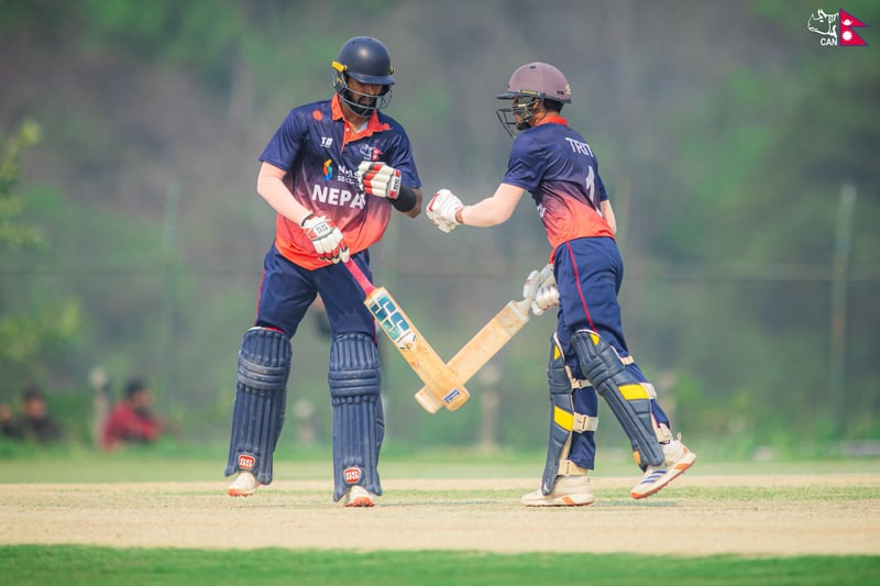 इशान र अनिलको अर्धशतकको बावजुत नेपाल ‘ए’ ओमनसँग ७० रनले पराजित