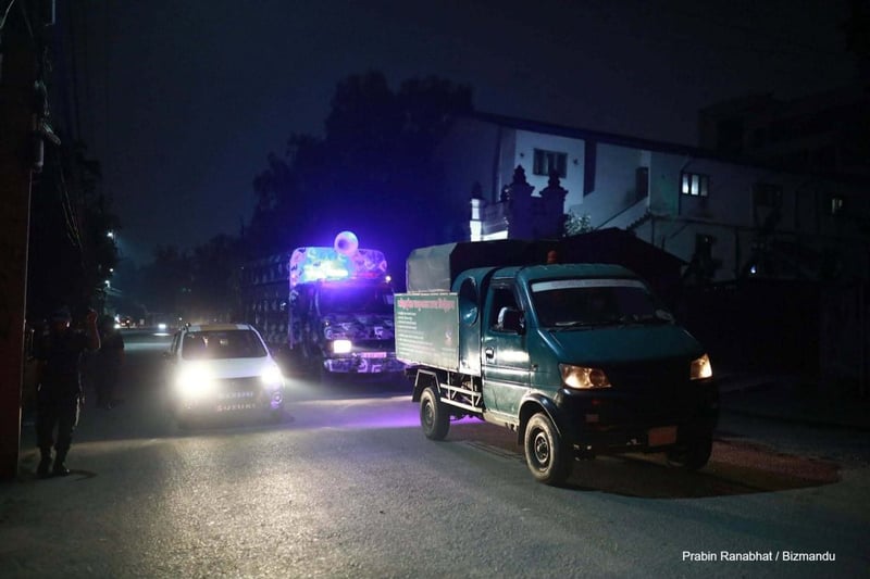 सुकुमबासी बस्ती खाली गर्न थापाथलीमा प्रहरीको माइकिङ, ‘शनिबार भत्काउन थाल्छौं’