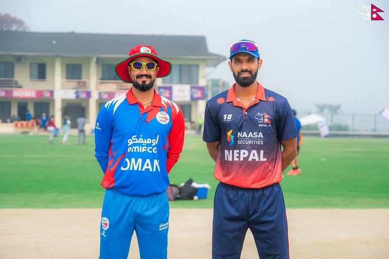 टस हारेर ओमनविरुद्ध पहिला ब्याटिङ गर्दै नेपाल ‘ए’, यस्तो छ नेपालको प्लेइङ ११