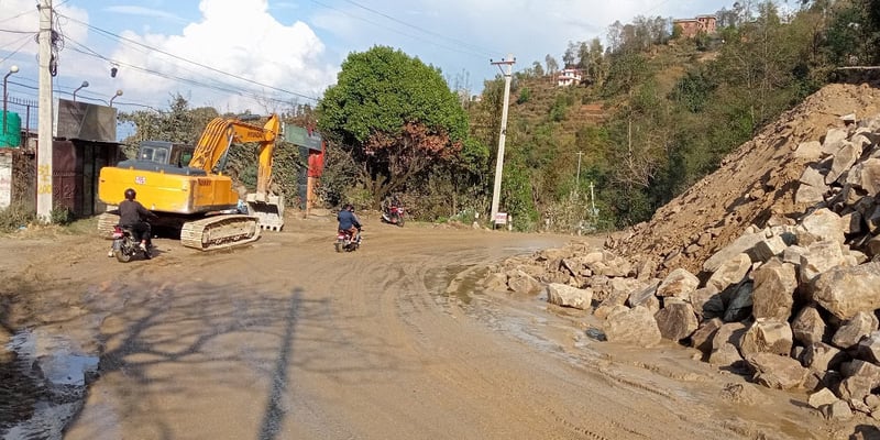 धुलिखेल–खावा सडक : चैत ७ गतेदेखि २० गतेसम्म यातायात बन्द
