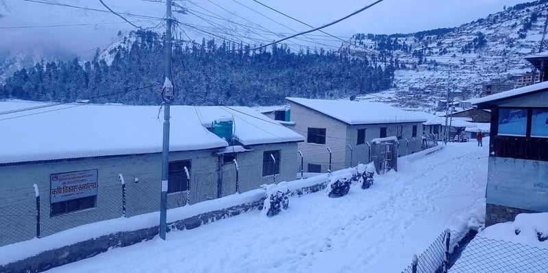 मौसम बदली : कुनकुन जिल्लामा भयो वर्षा र हिमपात ?