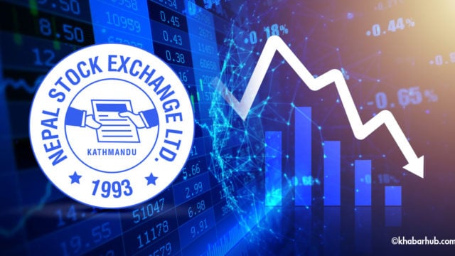 NEPSE Index drops by double digits