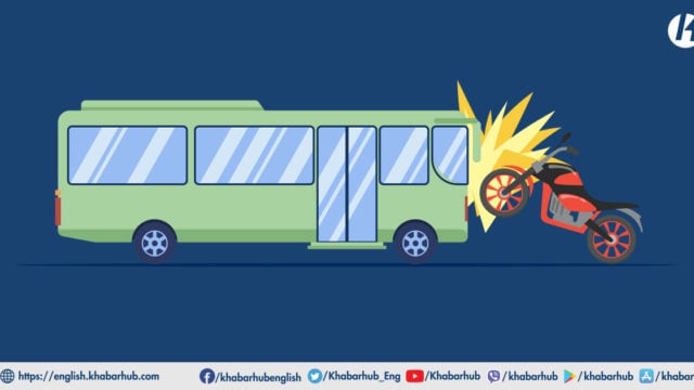 Motorcyclist dies after collision with bus in Sarlahi