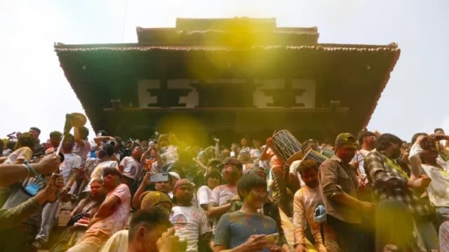 Holi, the festival of colors, being observed today