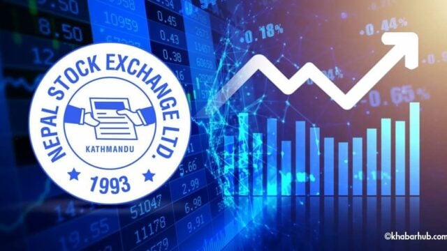 NEPSE goes up 42 points