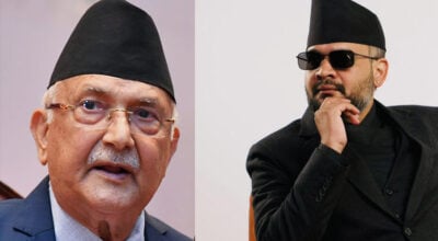 Oli congratulates Balen Shah on Jhapa-5 victory