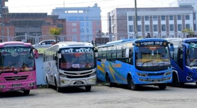 Traffic Police impound nine buses for illegal parking in Kathmandu Valley