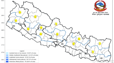 Hazy conditions in Terai today; hills to remain mostly clear