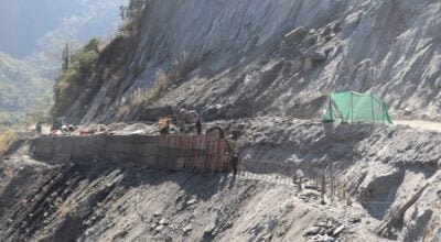 Landslide prevention works begin on Beni-Jomsom road
