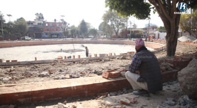 Reconstruction of historic Gahana Pokhari in Hadi Gaun progresses rapidly