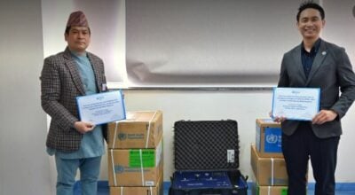 WHO donates two medical gas analyzers to strengthen oxygen quality in Nepal