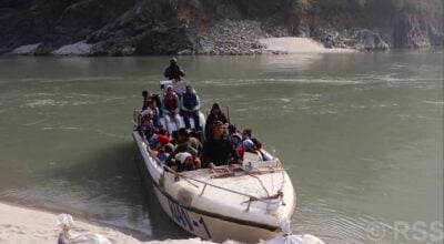 Boat service shortens distance between Bhojpur’s Hatuwagadhi and Terai