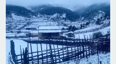 Heavy snowfall blankets Dhorpatan, disrupts daily life