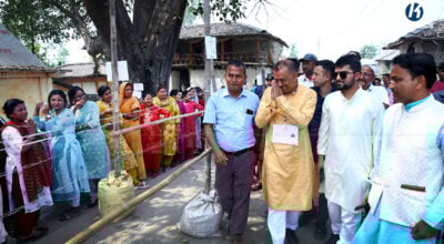 Gagan Thapa reaches Sarlahi-4 after casting vote in Kathmandu-4