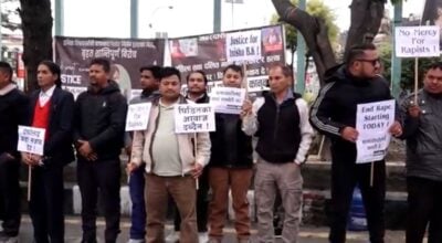 Protest held in Kathmandu demanding justice in Inisha BK murder case