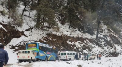 Heavy snowfall blocks Mid-Hill Highway in Rukum East, dozens stranded