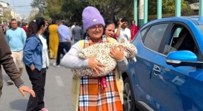 Ranju Darshana casts vote with 10-day-old baby