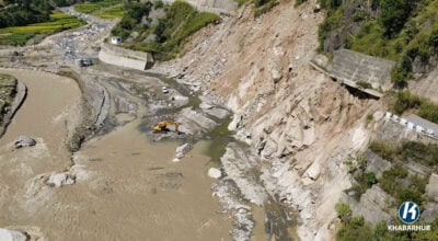 Heavy rain triggers flood in Roshi River, BP Highway blocked