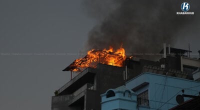 Fire breaks out at Daura Thakali in Pulchowk, Lalitpur