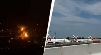 Drone attack sparks fire near Dubai airport, flights temporarily halted