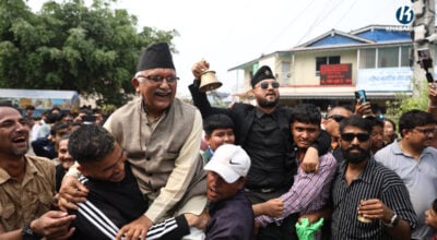 RSP supporters gather outside election office in Jhapa-5