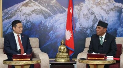 National Assembly Chair Dahal meets newly appointed Chinese ambassador