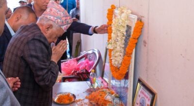 President Paudel extends condolences to UML Chair Oli