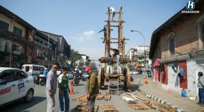 Chariot construction begins for Seto Machhindranath Jatra
