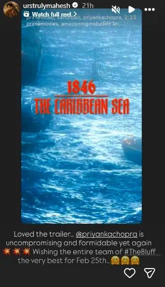 Mahesh Babu lauds “uncompromising, formidable” Priyanka Chopra in ‘The Bluff’ trailer