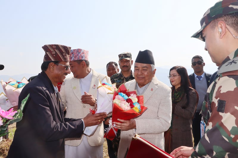 President Paudel in Baglung