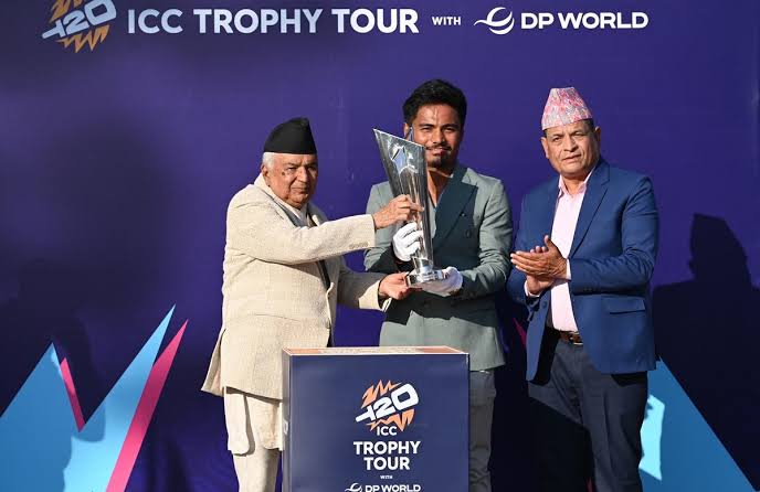 T-20 World Cup trophy coming to Nepal a proud moment, says President Paudel