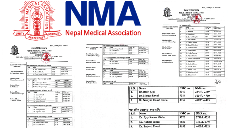 NMA finalizes 54 candidates for upcoming election after court order
