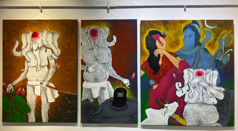 Three-day painting display draws over 400 visitors