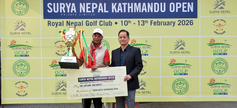 Nagarkoti claims back-to-back Surya Nepal Kathmandu Open Title for 13th career win